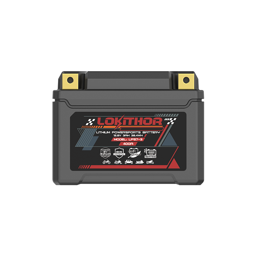 LOKITHOR LPS7-3 Smart LiFePO4 Motorcycle Battery