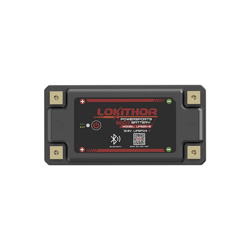 LOKITHOR LPS20-8 Smart LiFePO4 Premium Powersports Battery