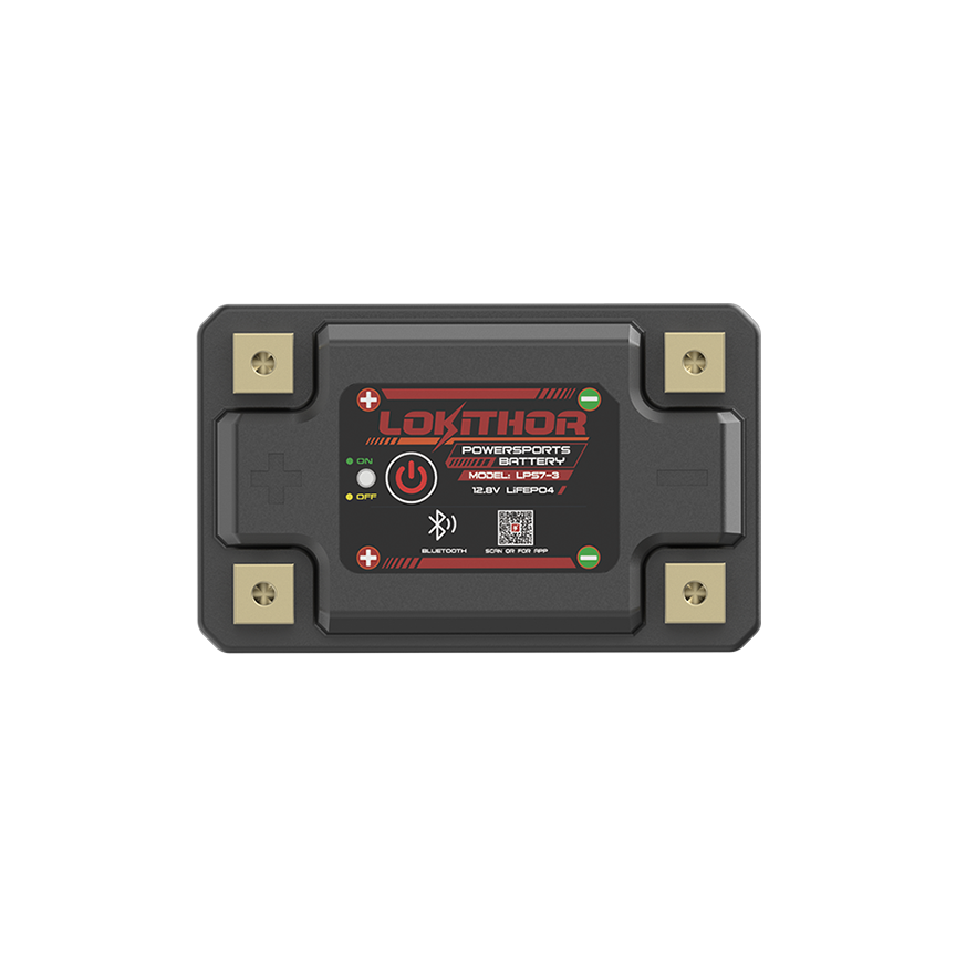 LOKITHOR LPS7-3 Smart LiFePO4 Motorcycle Battery