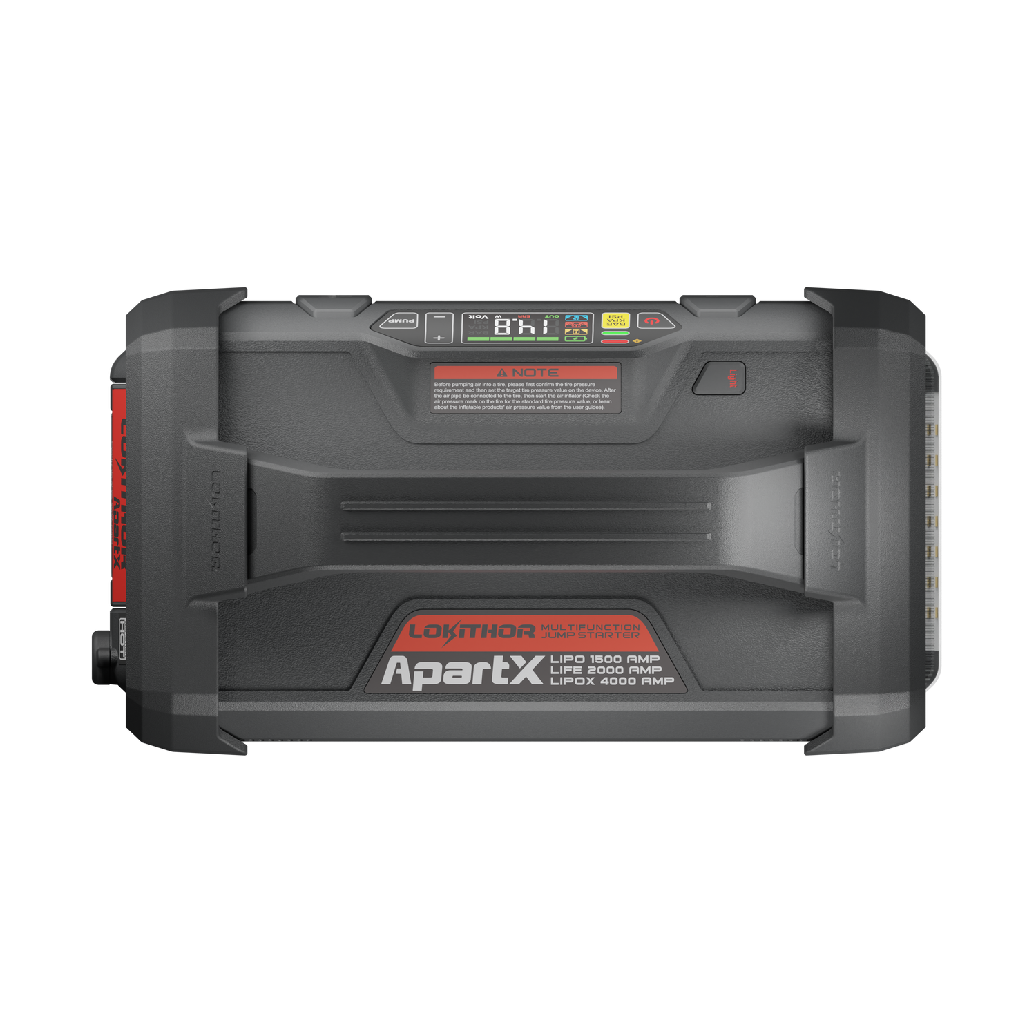 Lokithor ApartX 12V Detachable Battery with Jump Starter / Power Bank / LED Light / Air Inflator 4 IN 1
