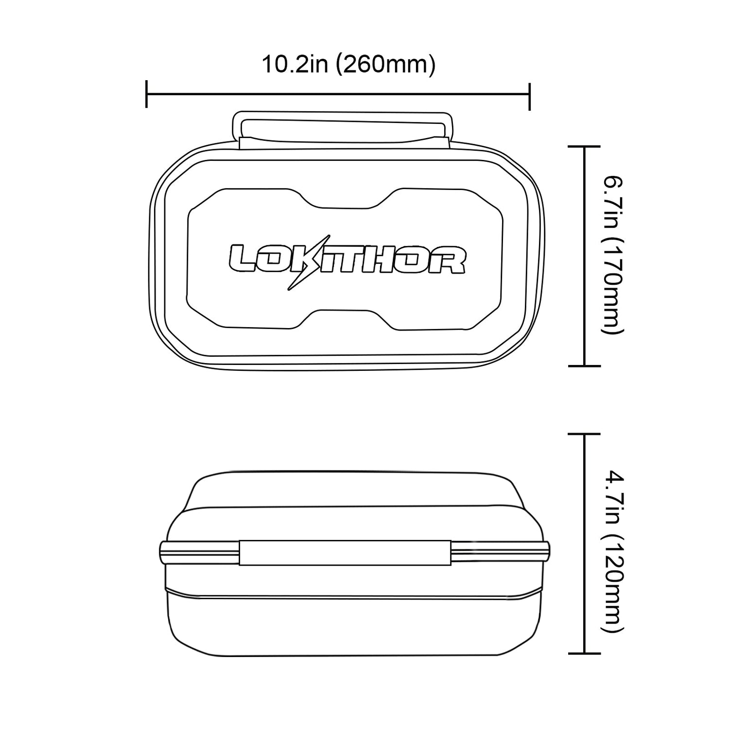 Étui de protection EVA Lokithor LO-CASE003 pour démarreur Lokithor J401/J402/J1000/J1500