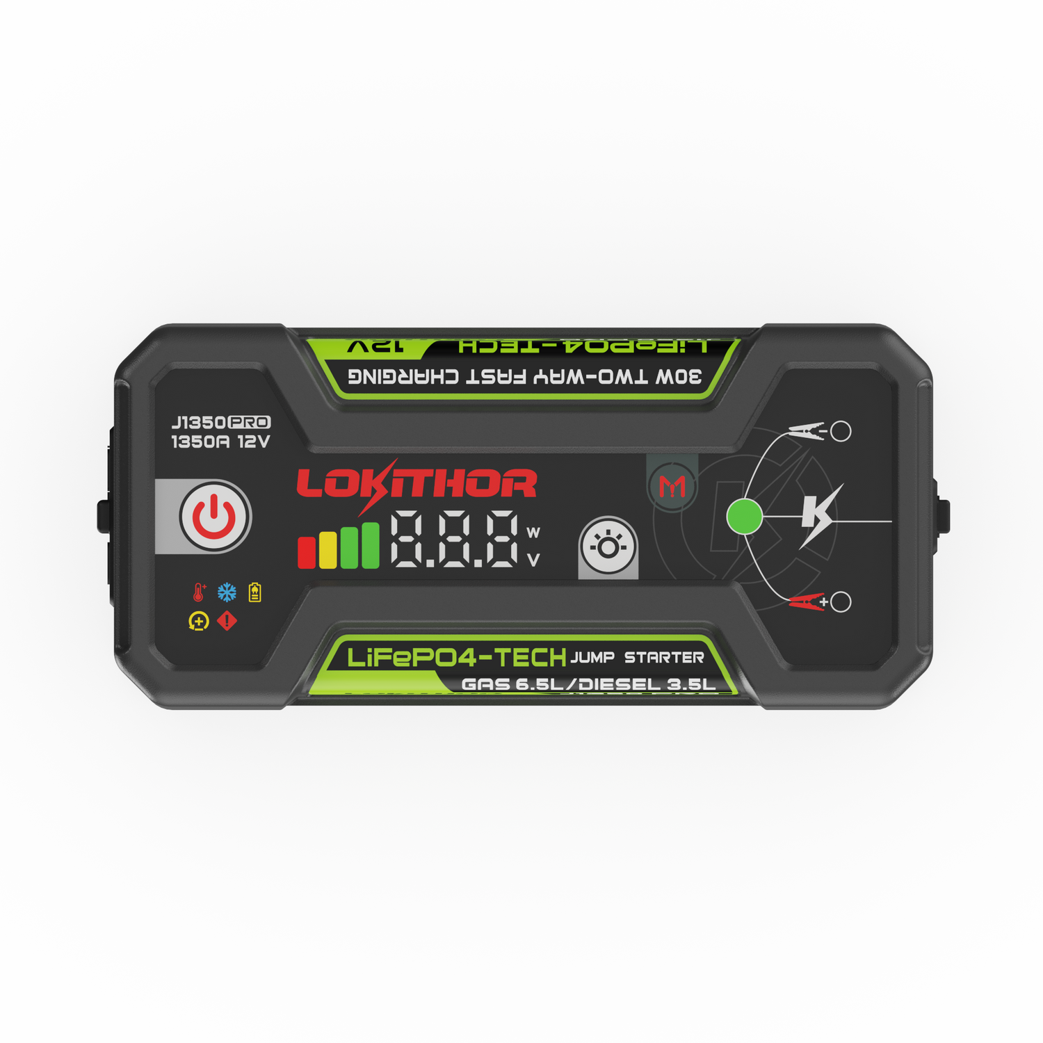 Lokithor J1350 PRO LiFePO₄ 12V 25.6Wh 1350A Jump Starter