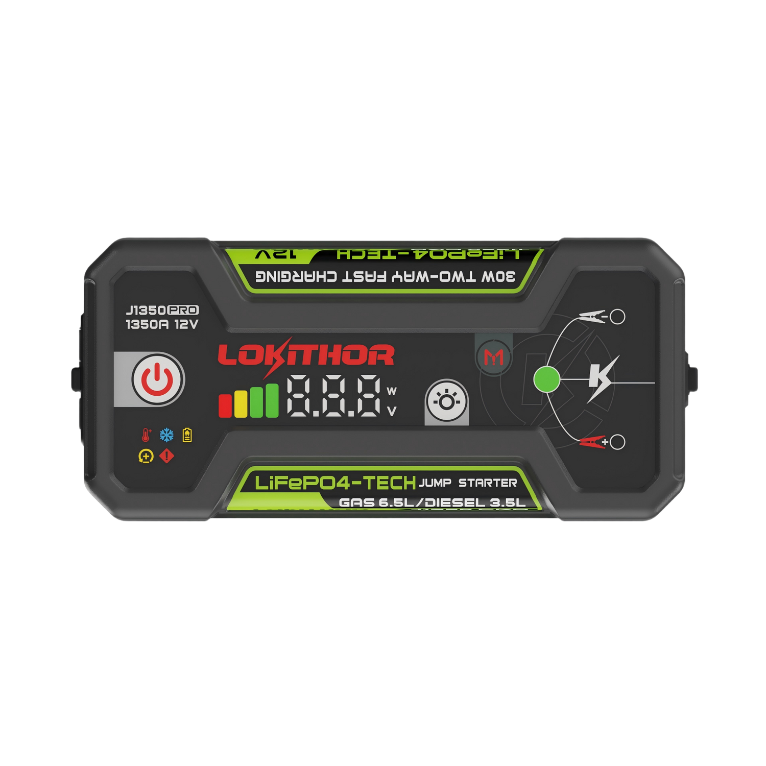 Lokithor J1350 PRO LiFePO₄ 12V 25.6Wh 1350A Jump Starter