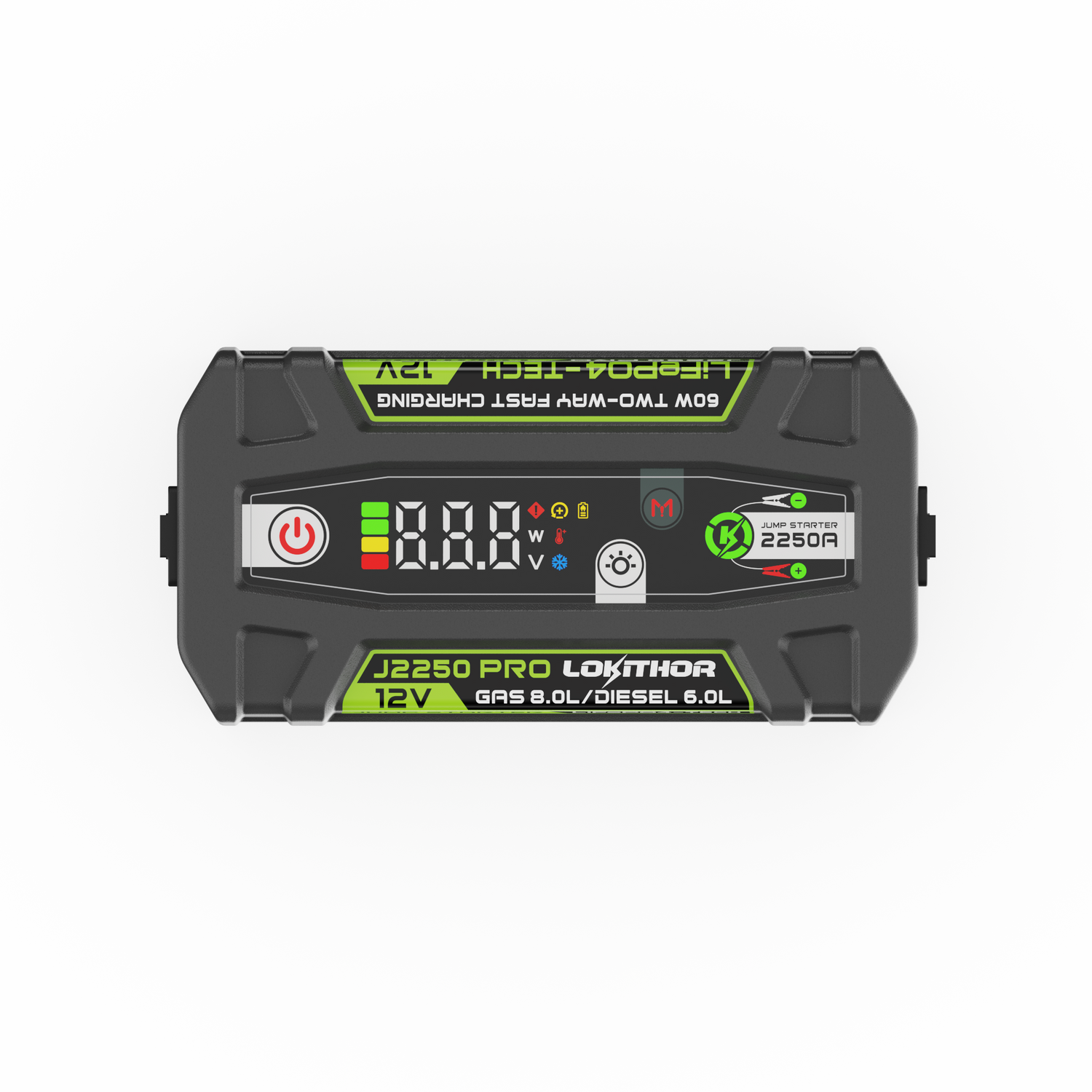 Lokithor J2250 PRO 12V 2250A 51.2Wh LiFePO₄ Jump Starter With ConnectMax Technology