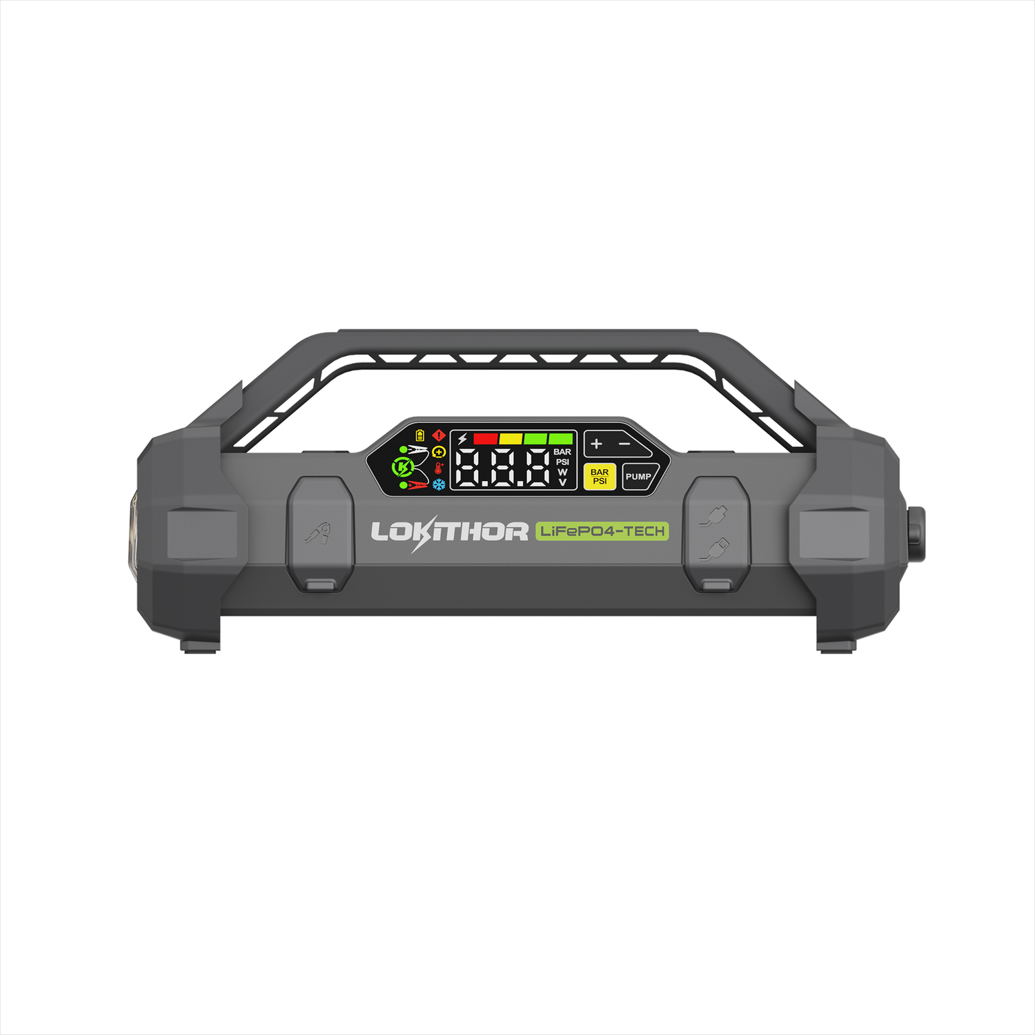 Lokithor JA3000 PRO 12V 3000A 46.08Wh LiFePO₄ Jump Starter With 150PSI Air Inflator and ConnectMax Technology
