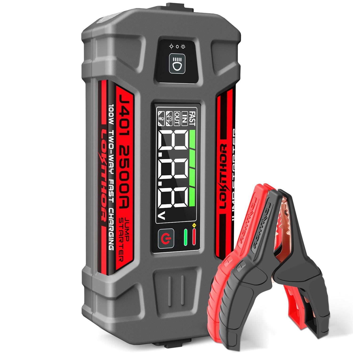 Lokithor J401 2500A 12V 74Wh Lithium Jump Starter