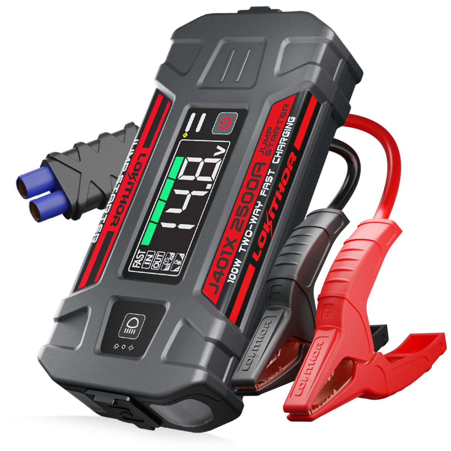 Lokithor J401X 2500A 12V 74Wh Lithium Low-Temperature(-40℉) Jump Starter