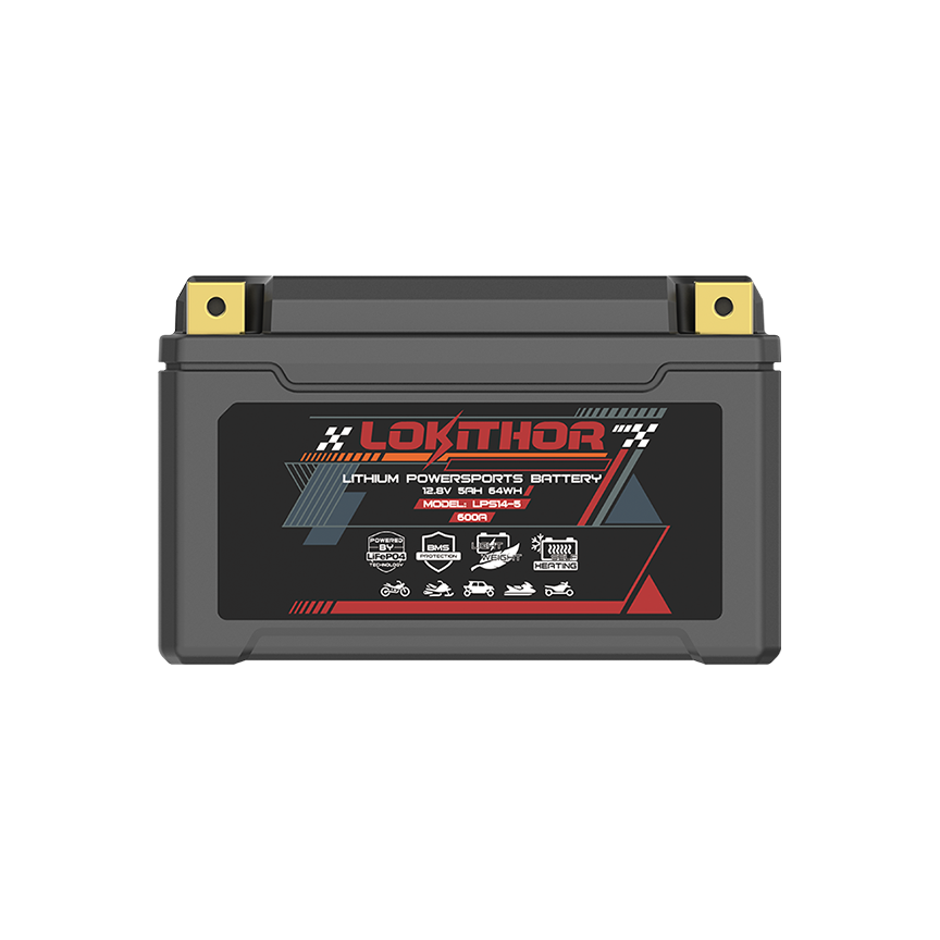 LOKITHOR LPS14-5 Smart LiFePO4 Adventure Motorcycle Battery