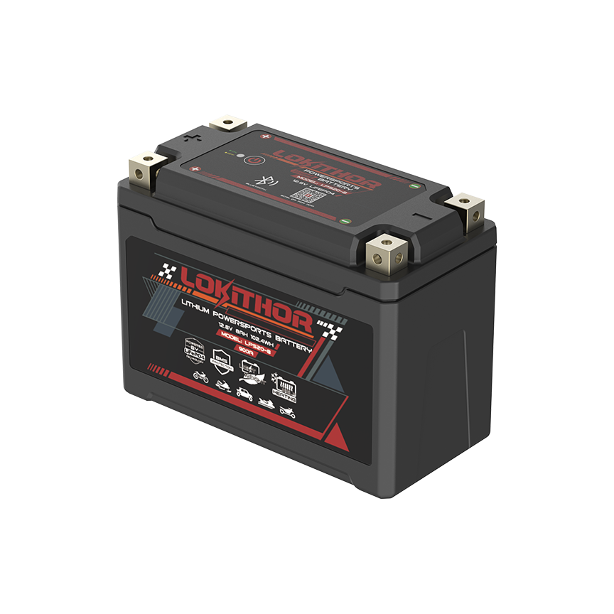LOKITHOR LPS20-8 Smart LiFePO4 Premium Powersports Battery