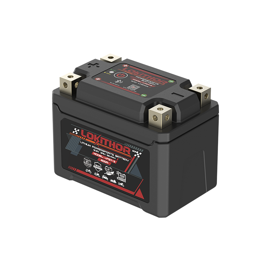 LOKITHOR LPS7-3 Smart LiFePO4 Motorcycle Battery