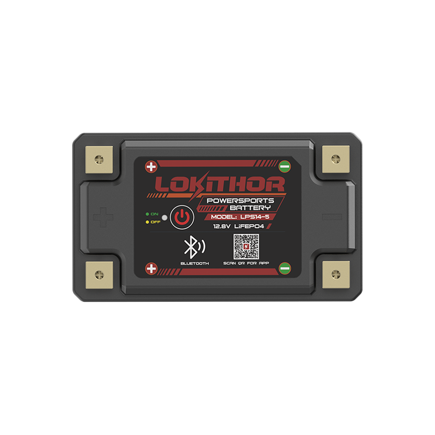 LOKITHOR LPS14-5 Smart LiFePO4 Adventure Motorcycle Battery