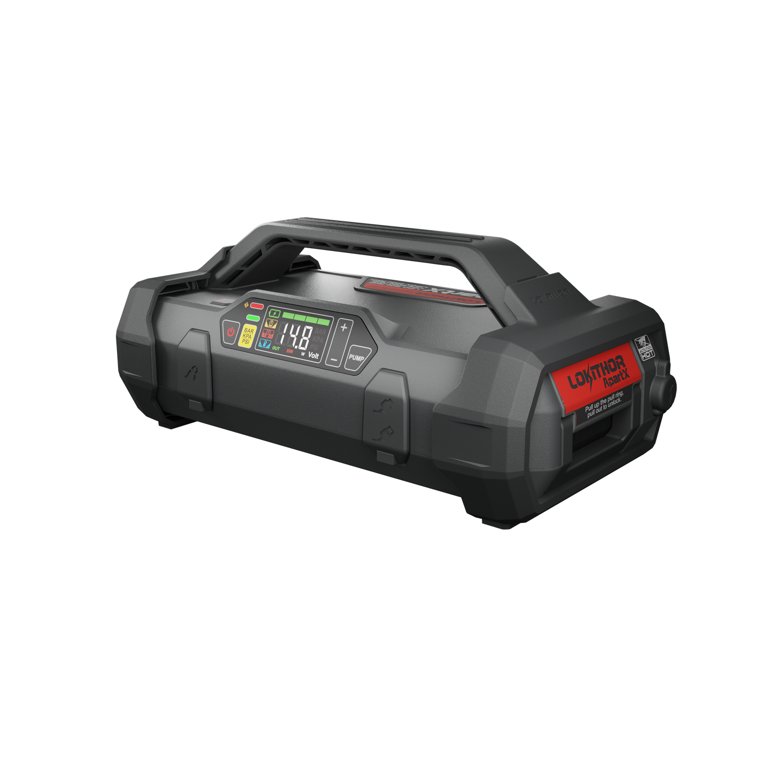 Lokithor ApartX 12V Detachable Battery with Jump Starter / Power Bank / LED Light / Air Inflator 4 IN 1