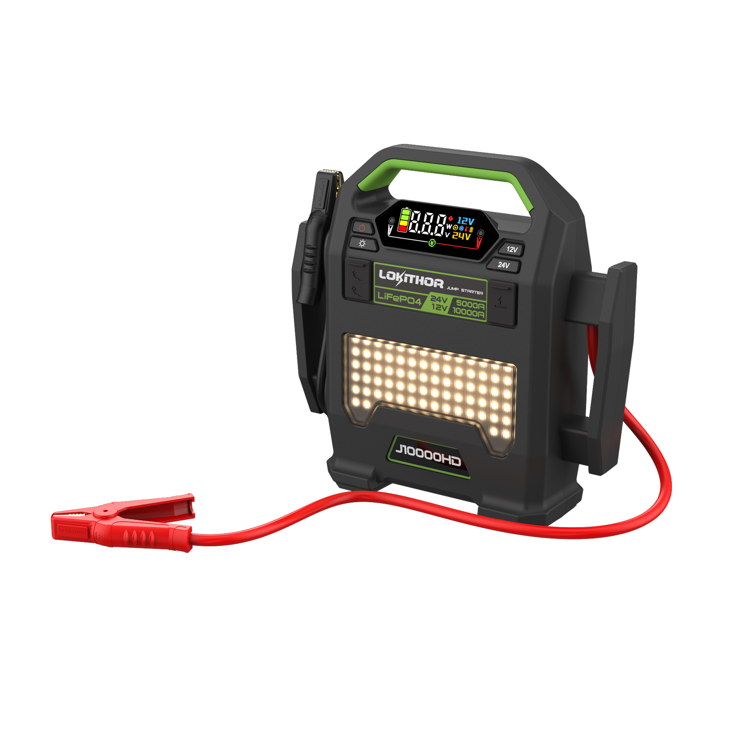 Lokithor J10000HD  LiFePO₄ 12V/24V 256Wh 10000A  Jump Starter