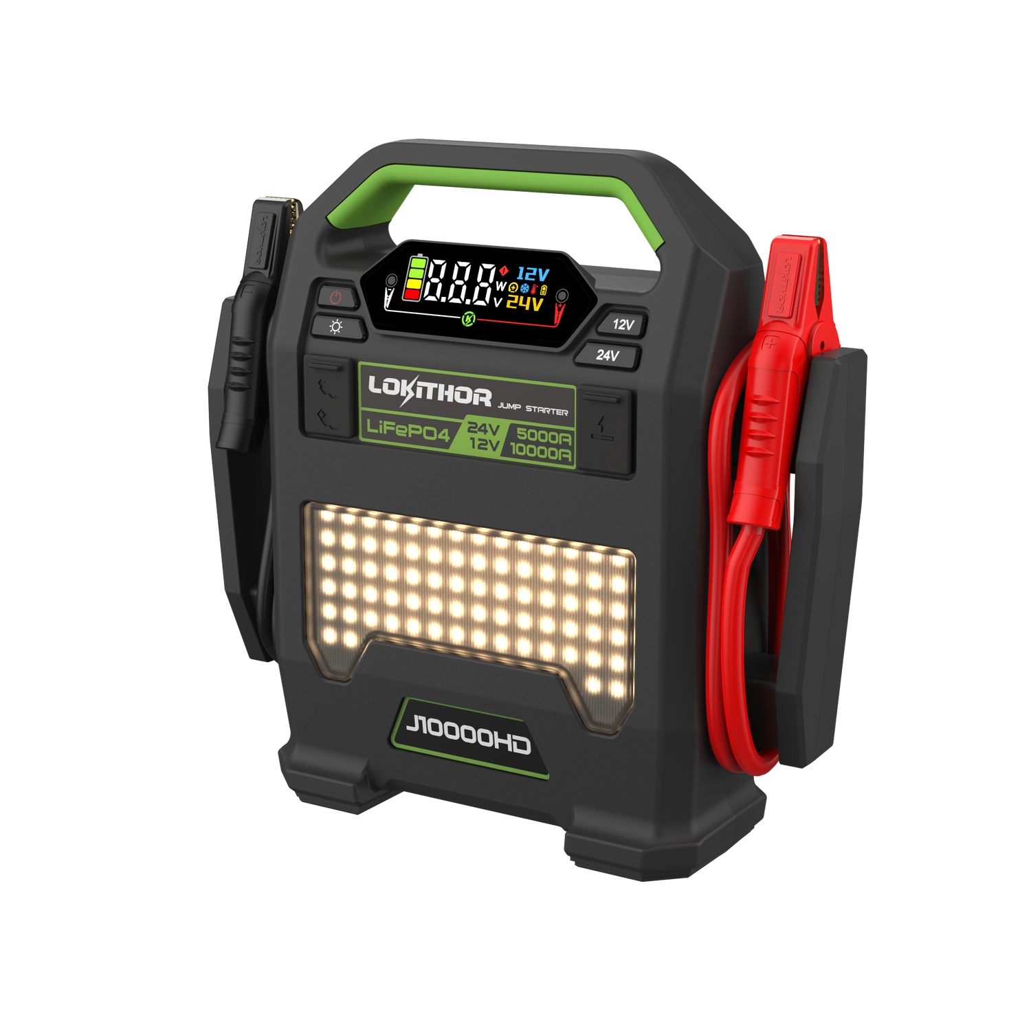 Lokithor J10000HD  LiFePO₄ 12V/24V 256Wh 10000A  Jump Starter
