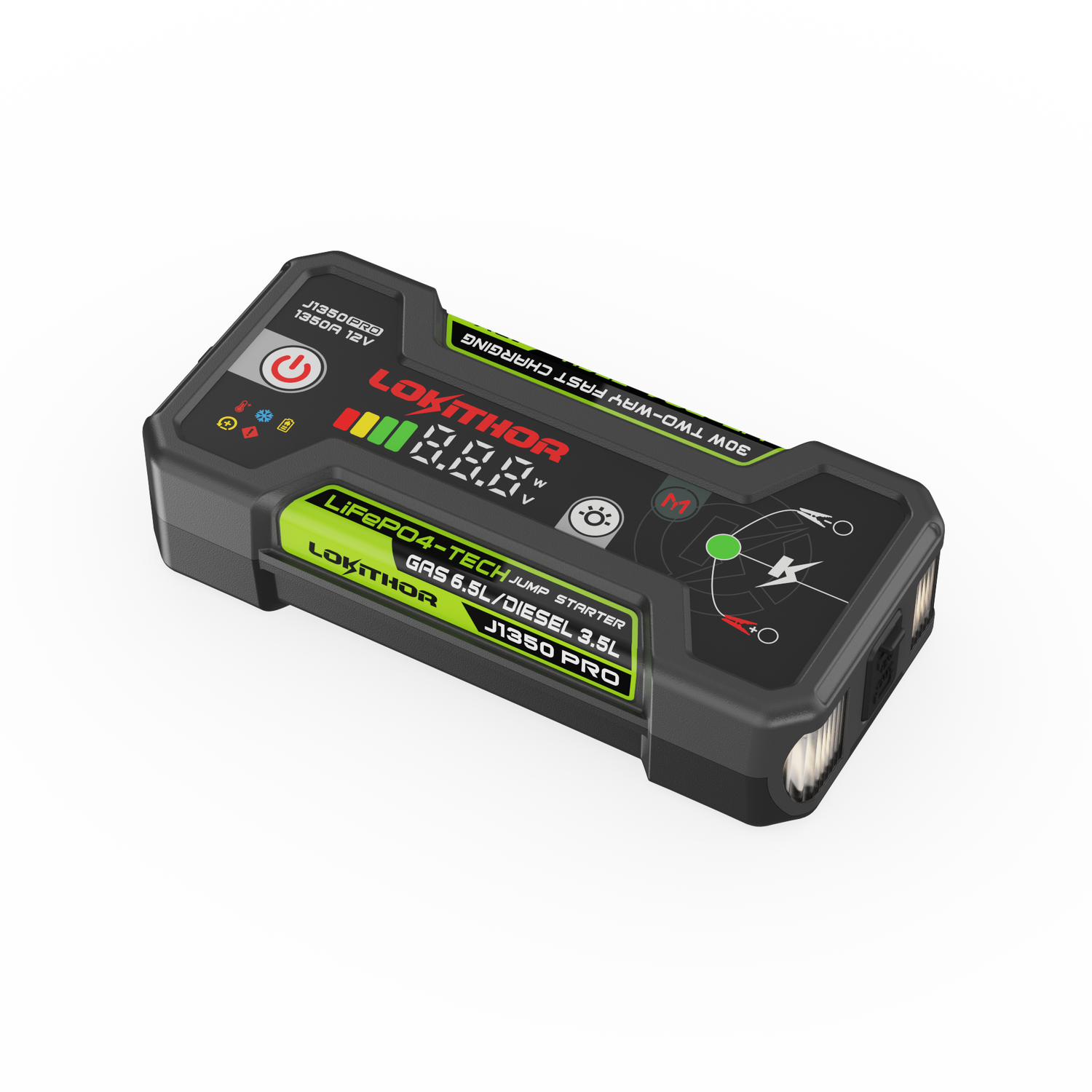 Lokithor J1350 PRO LiFePO₄ 12V 25.6Wh 1350A Jump Starter