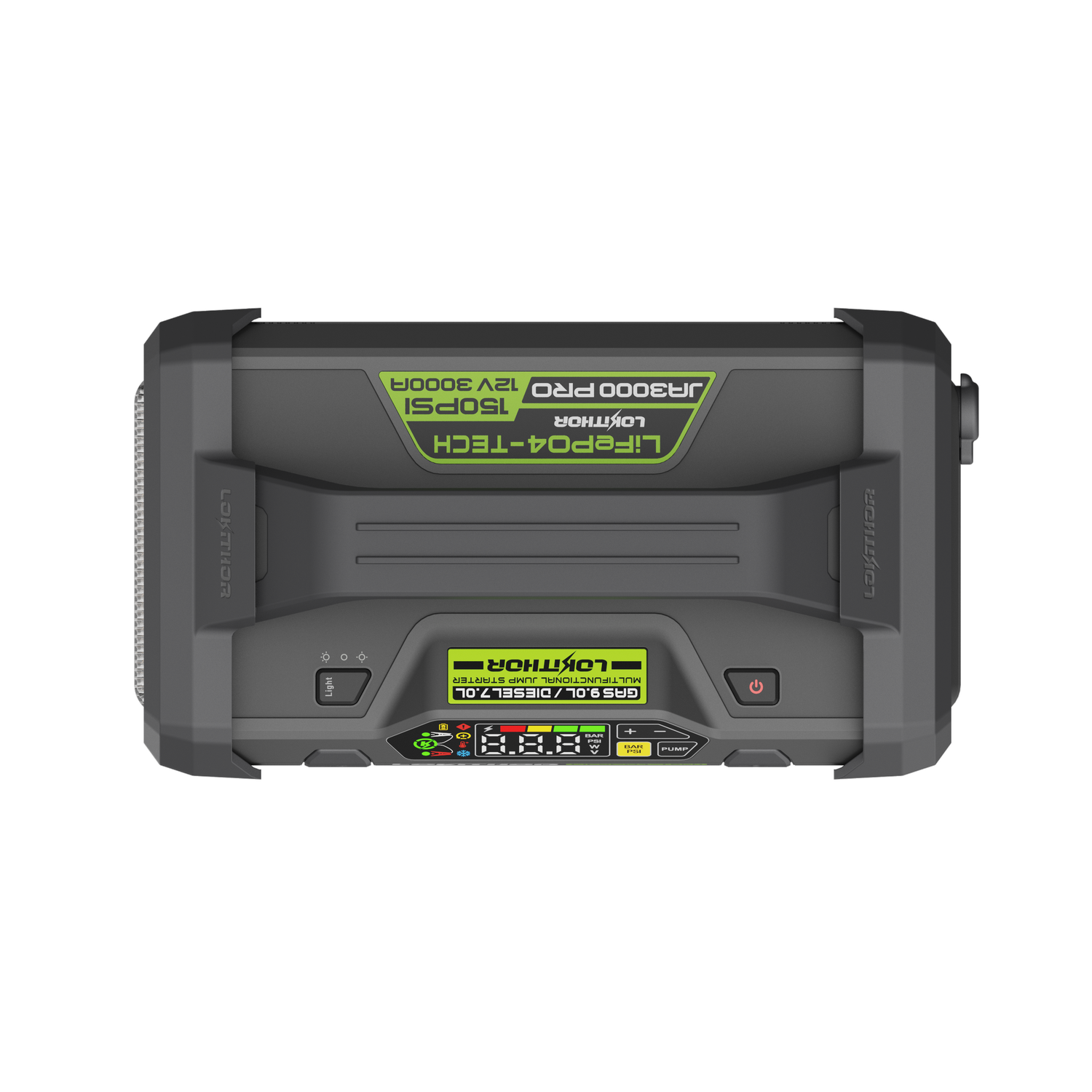 Lokithor JA3000 PRO 12V 3000A 46.08Wh LiFePO₄ Jump Starter With 150PSI Air Inflator and ConnectMax Technology