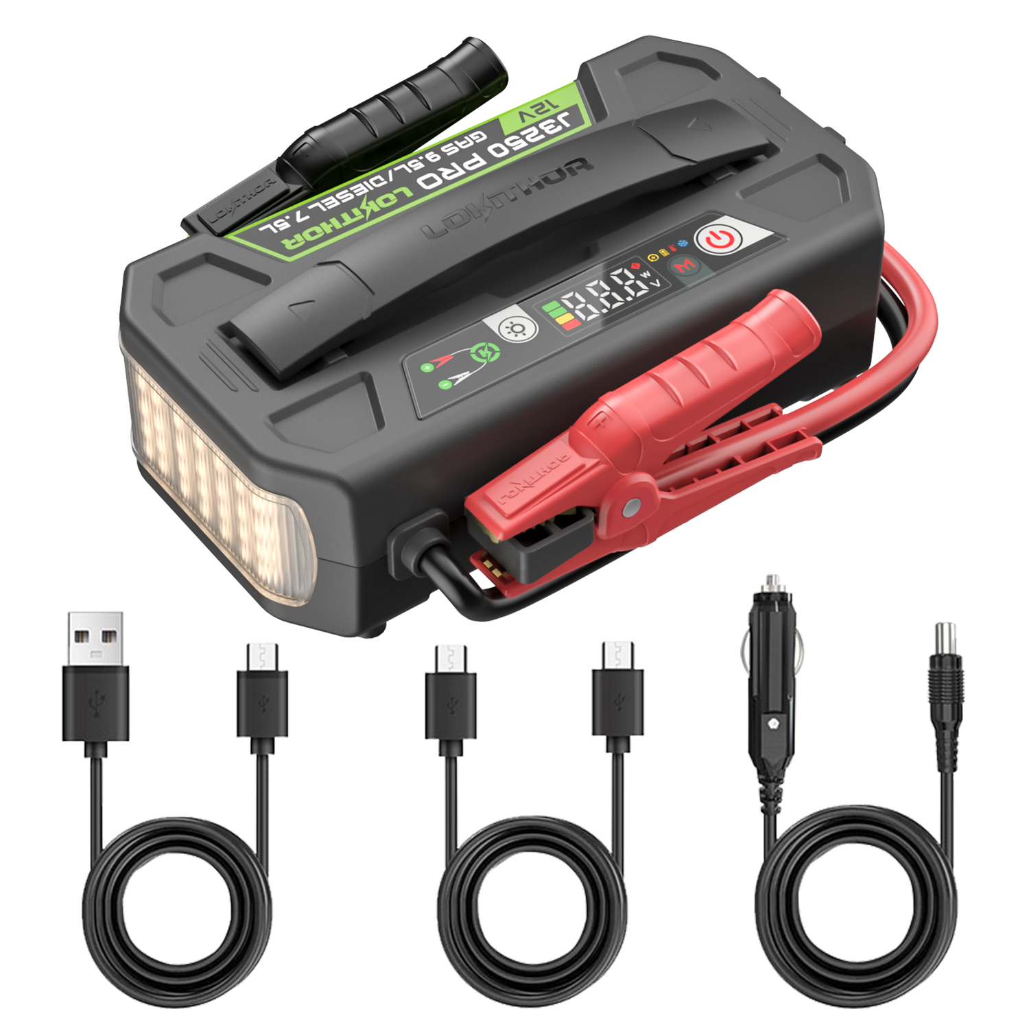 Lokithor J3250 PRO 12V 3250A 74.24Wh LiFePO₄ Jump Starter With ConnectMax Technology