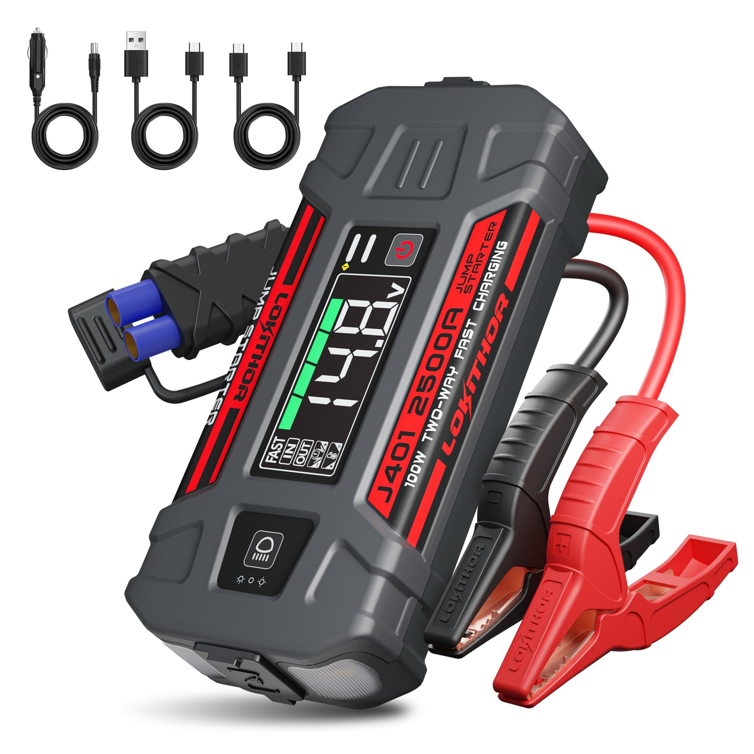 Lokithor J401 2500A 12V 74Wh Lithium Jump Starter
