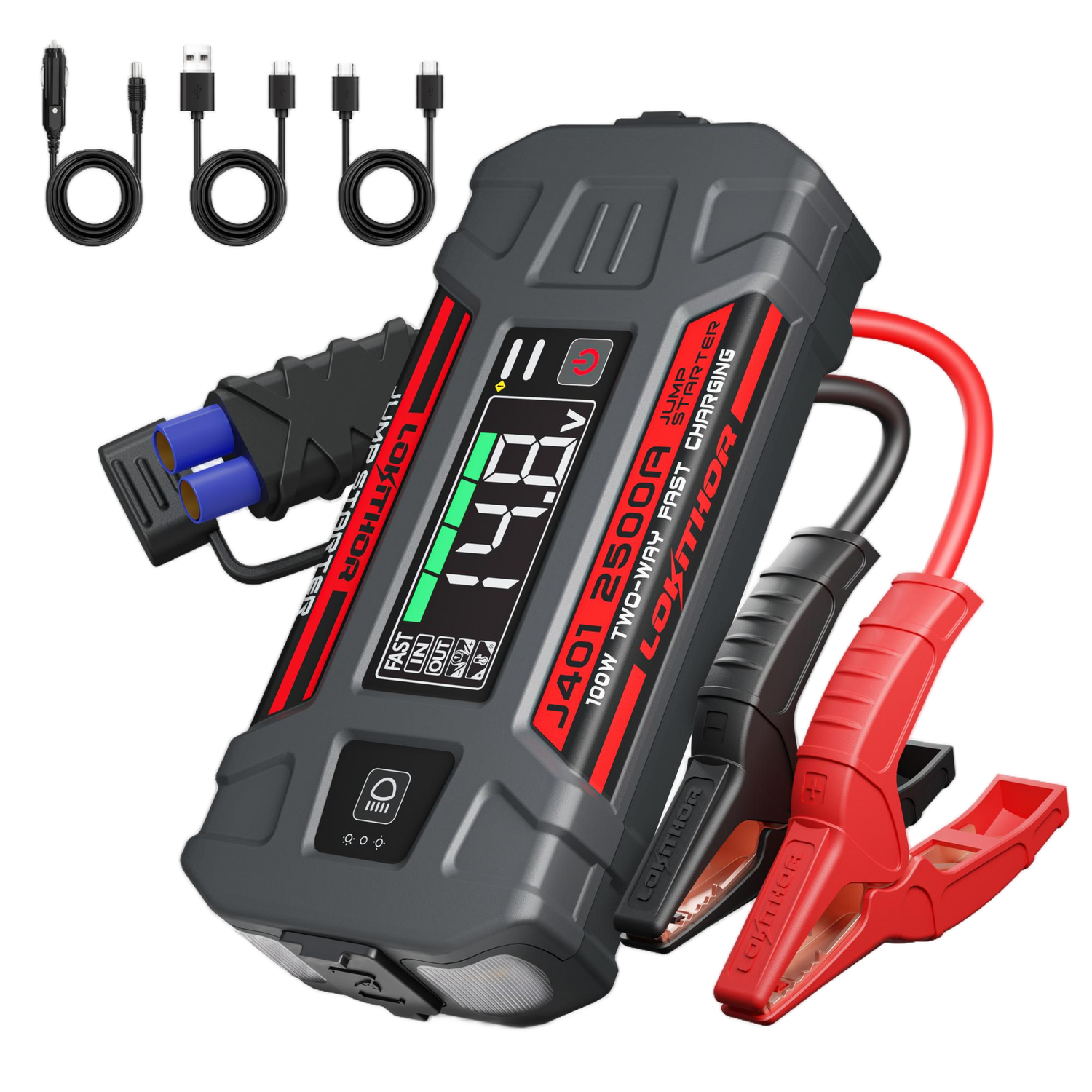 Lokithor J401 2500A 12V 74Wh Lithium Jump Starter