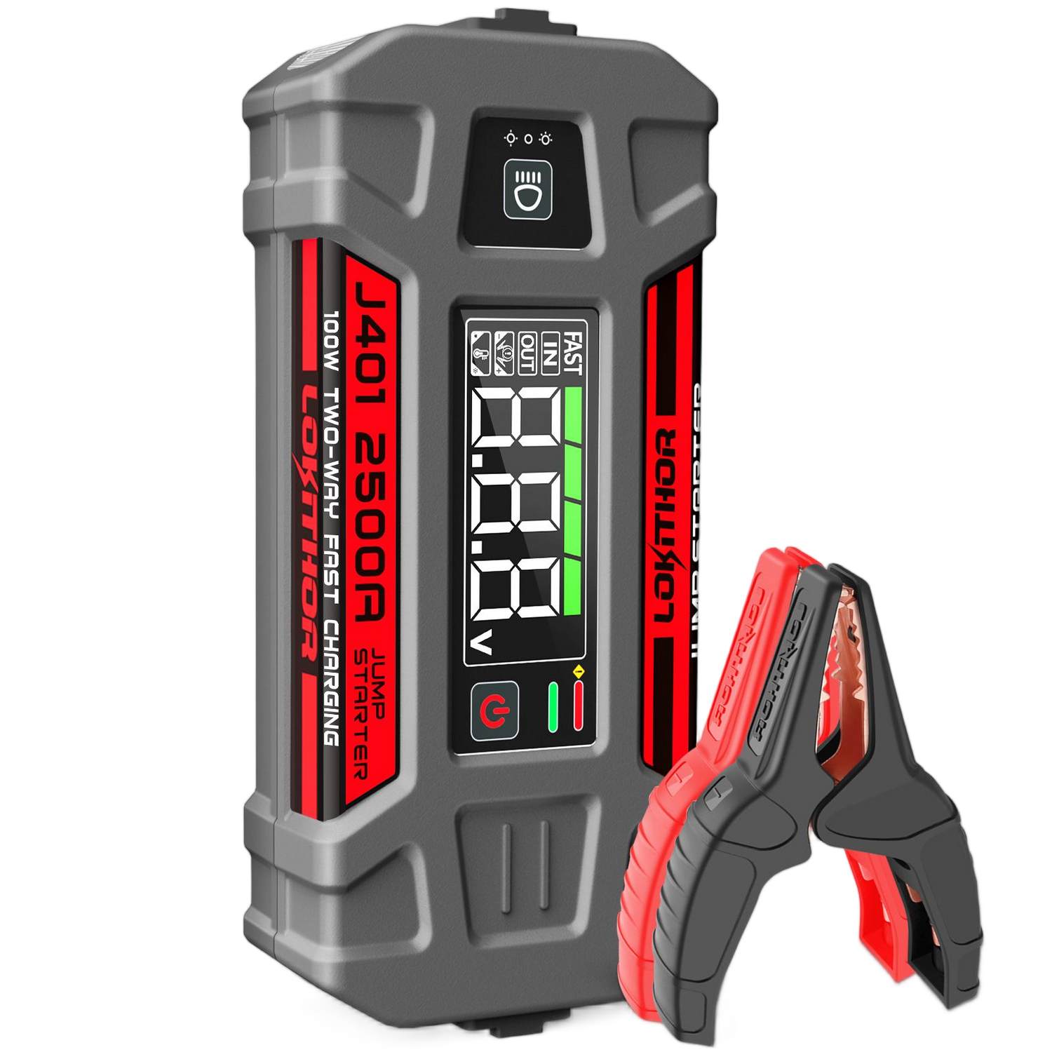 Lokithor J401 2500A 12V 74Wh Lithium Jump Starter