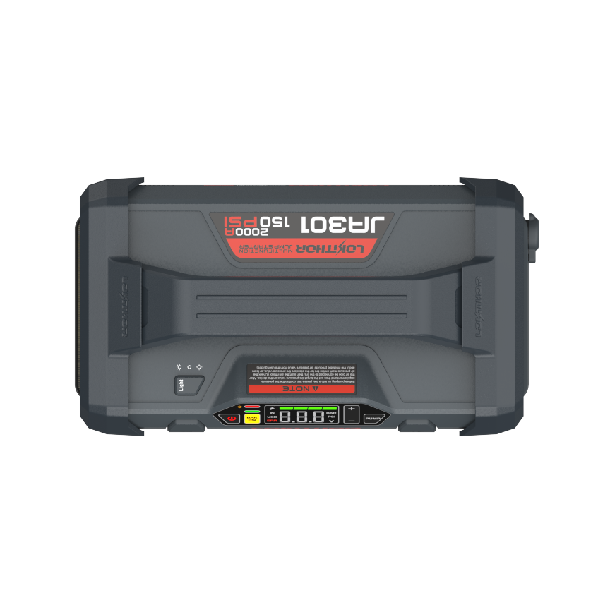 Lokithor JA301 2000A 12V Lithium Jump Starter with 150PSI Air inflator